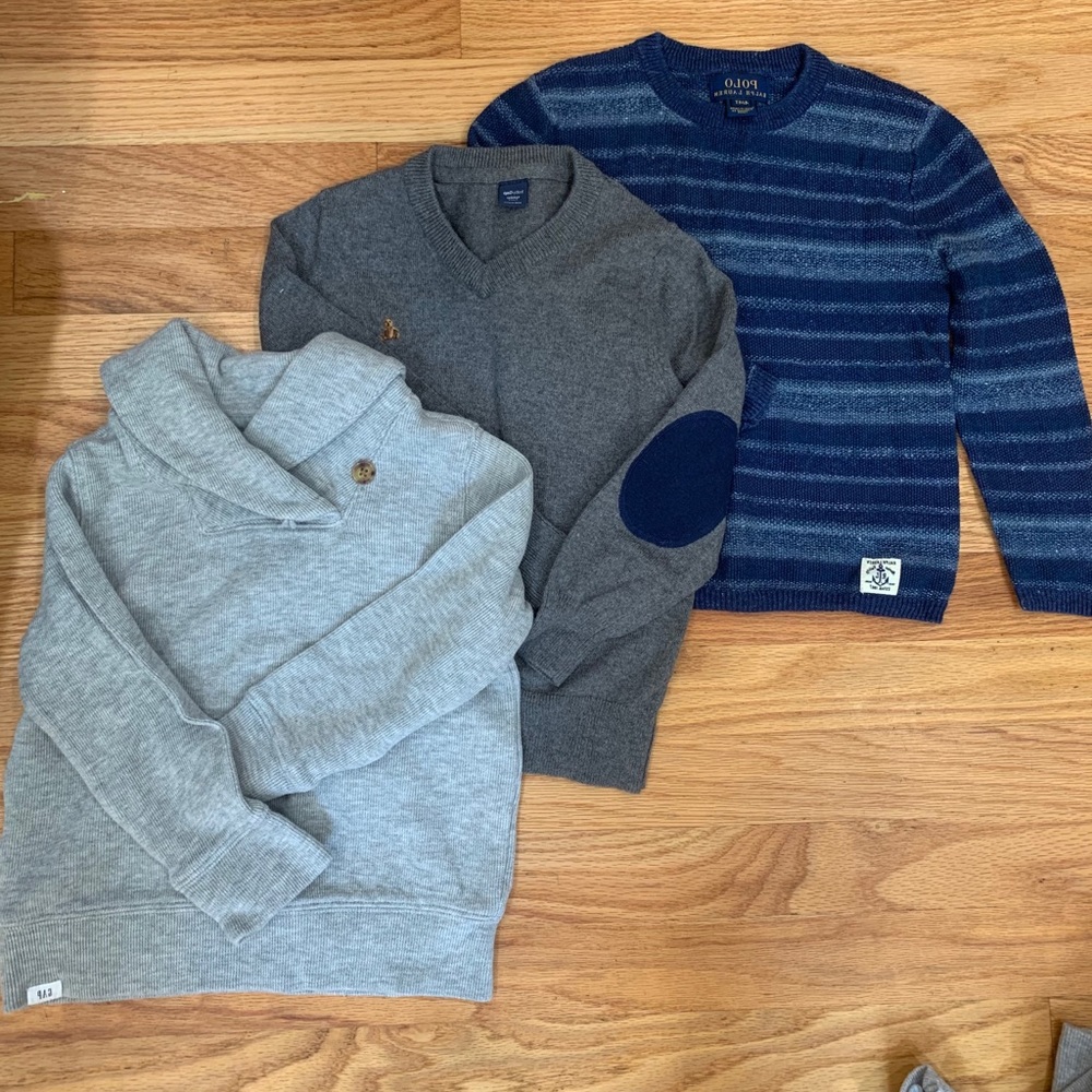 3 Adorable boys sweaters - GAP AND POLO